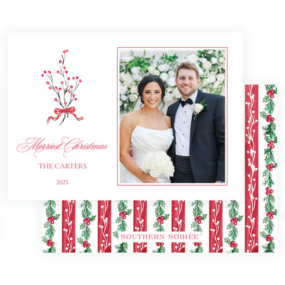 Plaid and Holly Bouquet Landscape