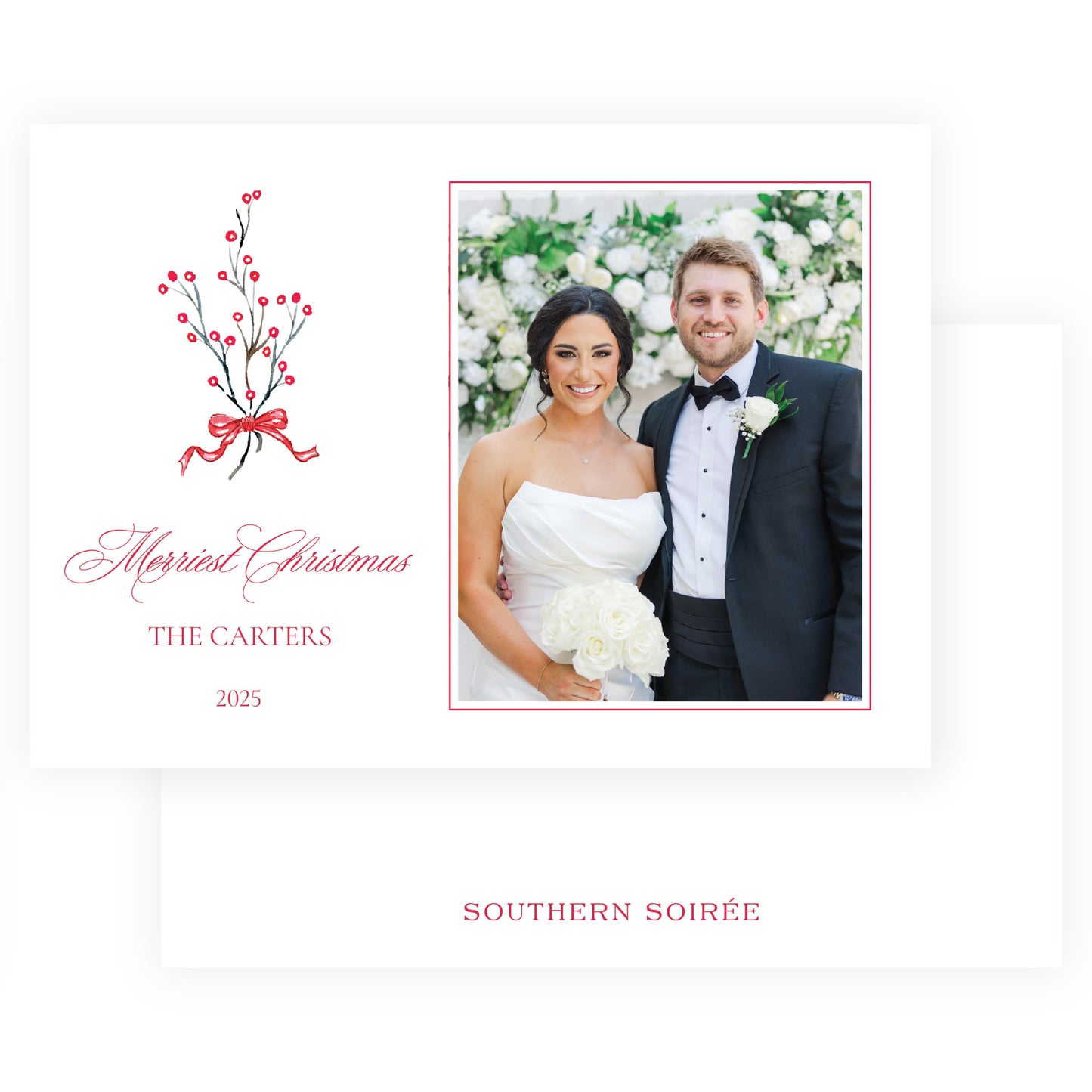 Plaid and Holly Bouquet Landscape