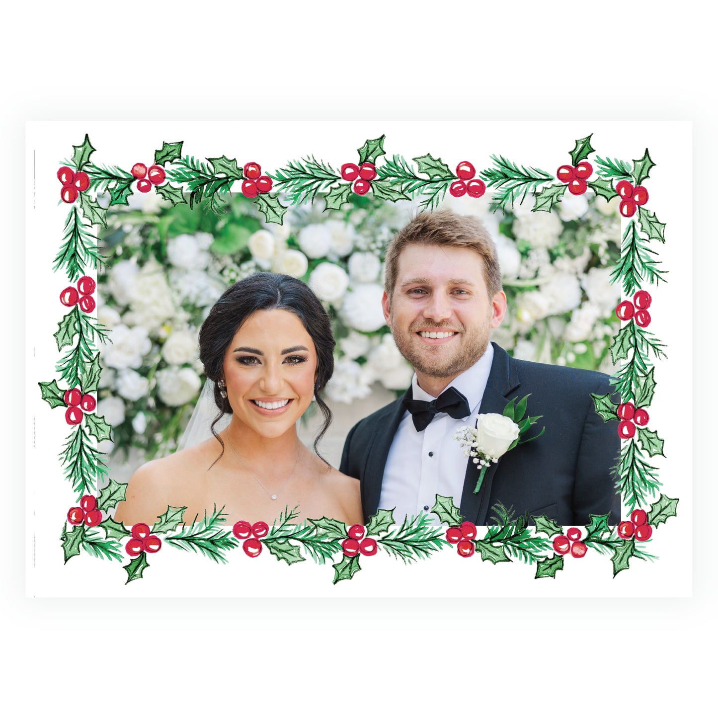 Plaid and Holly Frame Landscape