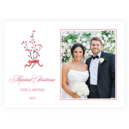 Plaid and Holly Bouquet Landscape