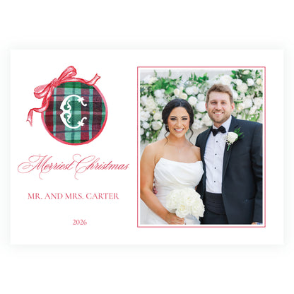 Plaid and Holly Button Landscape