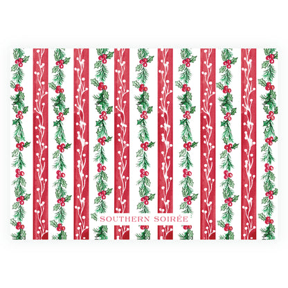 Plaid and Holly Button Landscape