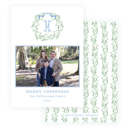 Olive Branches Blue Wreath