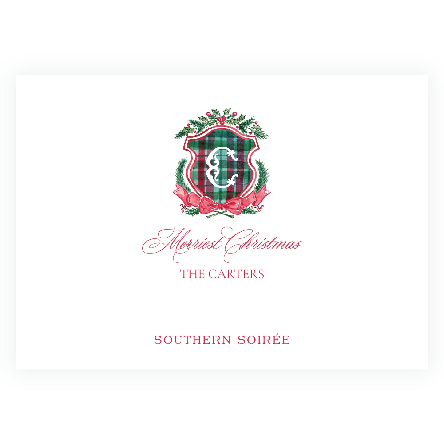 Plaid and Holly Frame Landscape