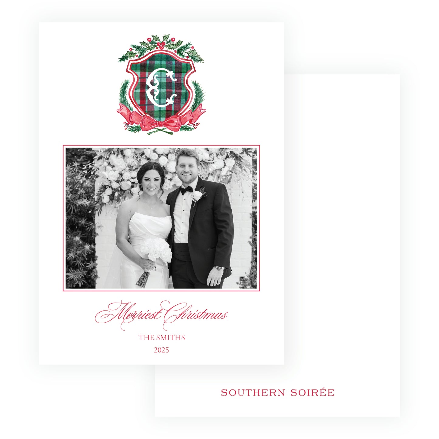 Plaid and Holly Crest