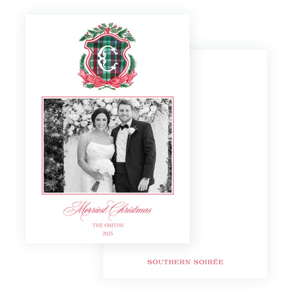 Plaid and Holly Crest