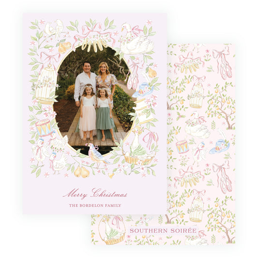 Pastel Pink 12 Days of Christmas