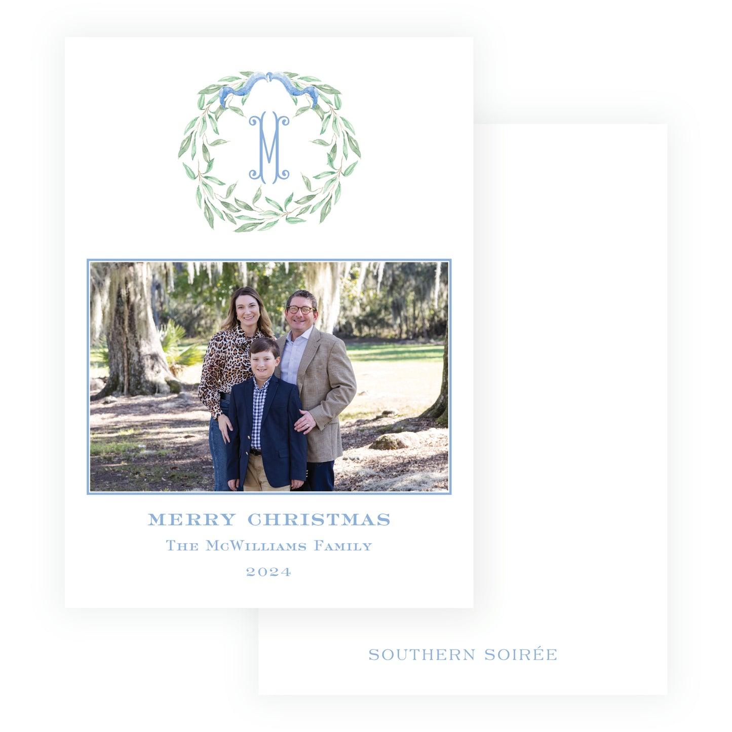 Olive Branches Blue Wreath