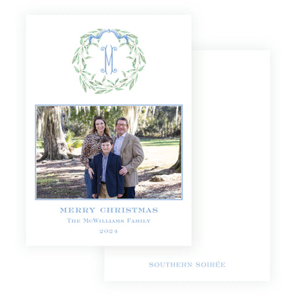 Olive Branches Blue Wreath