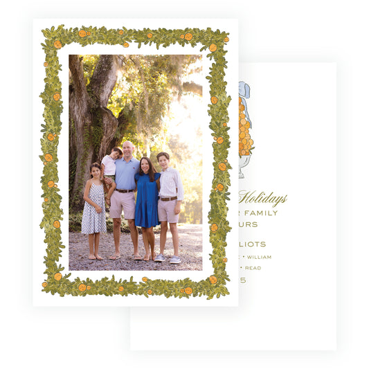 Elegant Citrus Wreath Frame