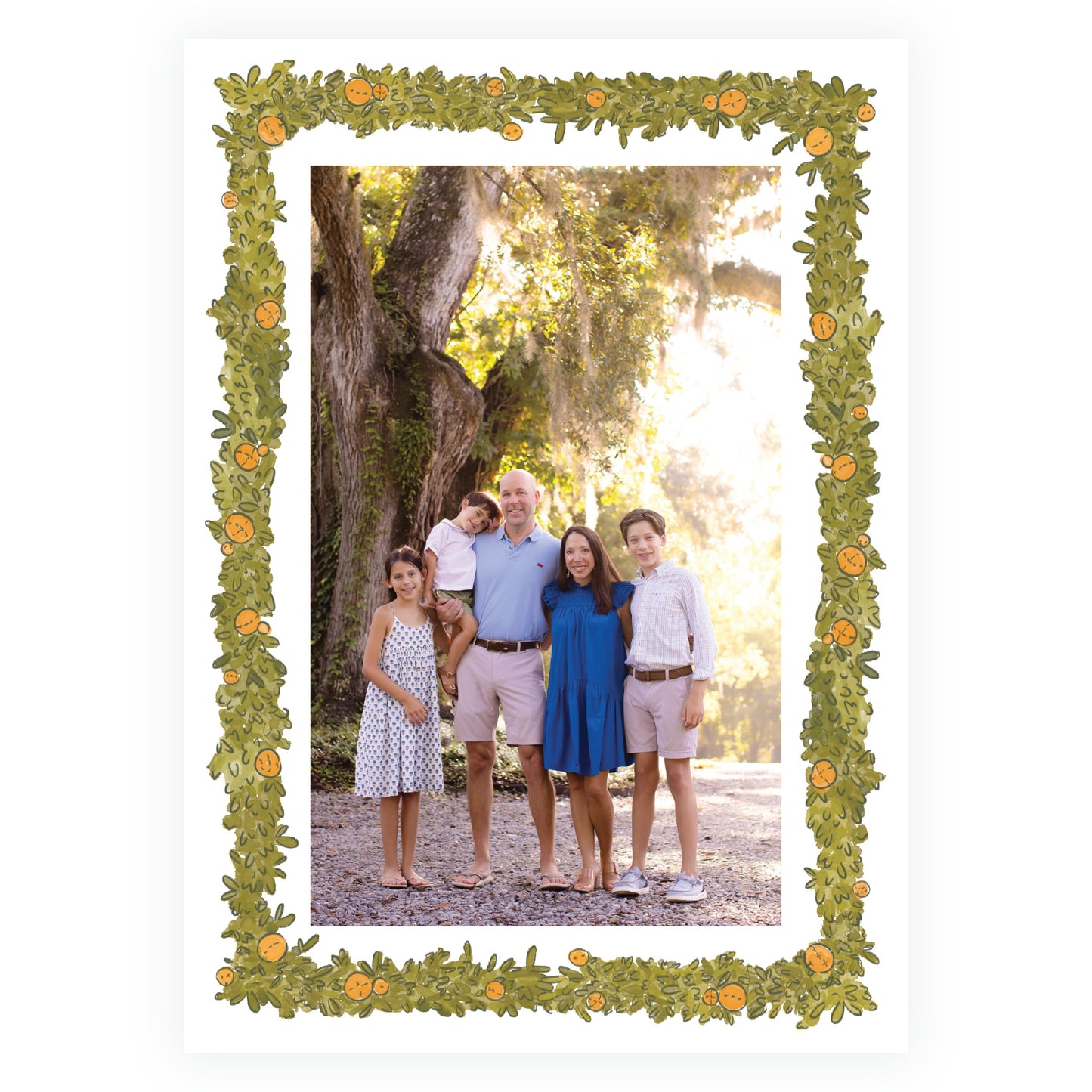 Elegant Citrus Wreath Frame
