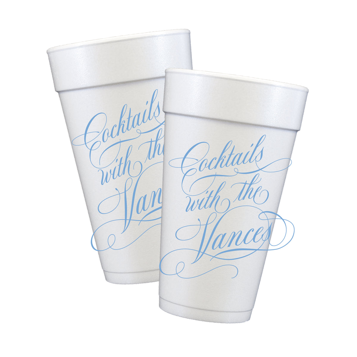 Personalized Cocktails With the Family Styrofoam Cups