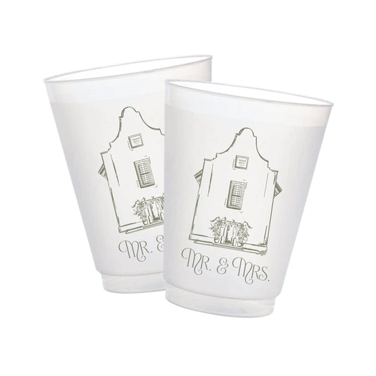 Rosemary Beach Town Hall Frosted Cups