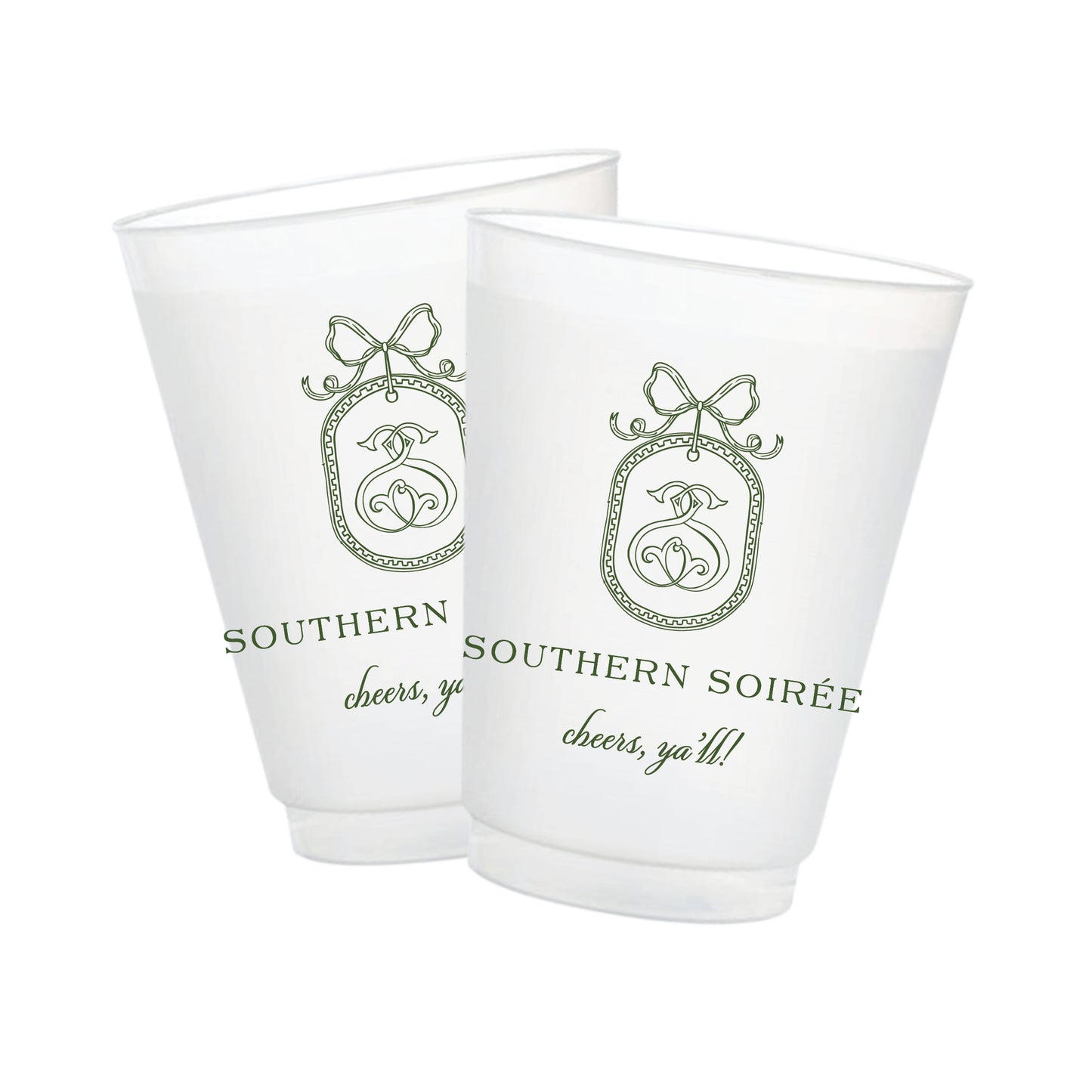 Customize Your Own Frosted Cup - 1 Color Design