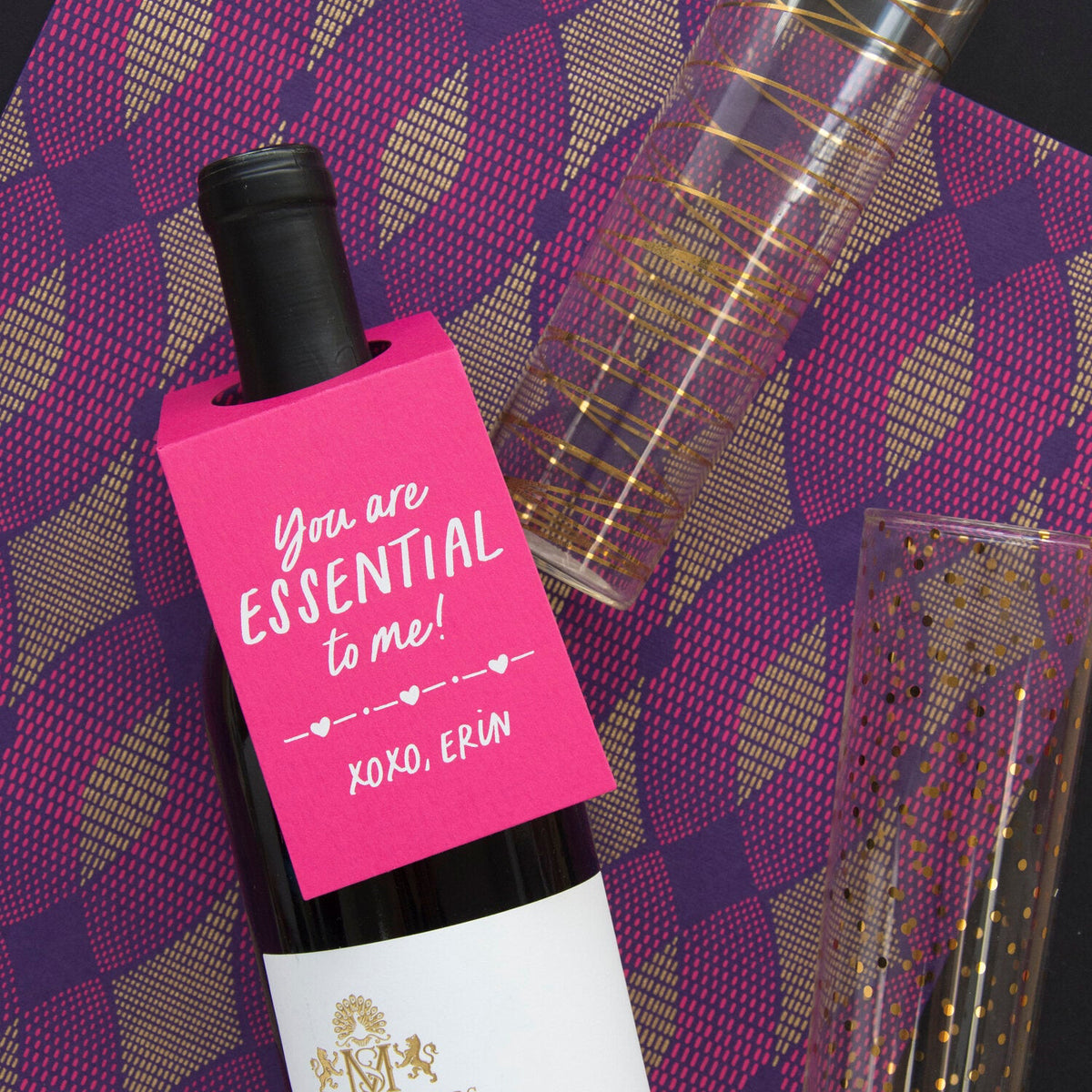 You are ESSENTIAL to me Wine Tag WT430