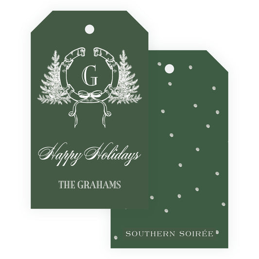 Heirloom Pine Crest Gift Tag (Customize Your Color)