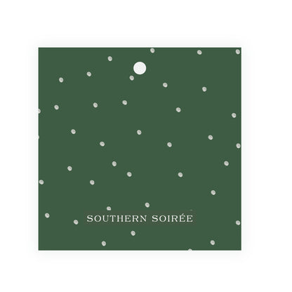 Heirloom Pine Crest Square Gift Tag (Customize Your Color)