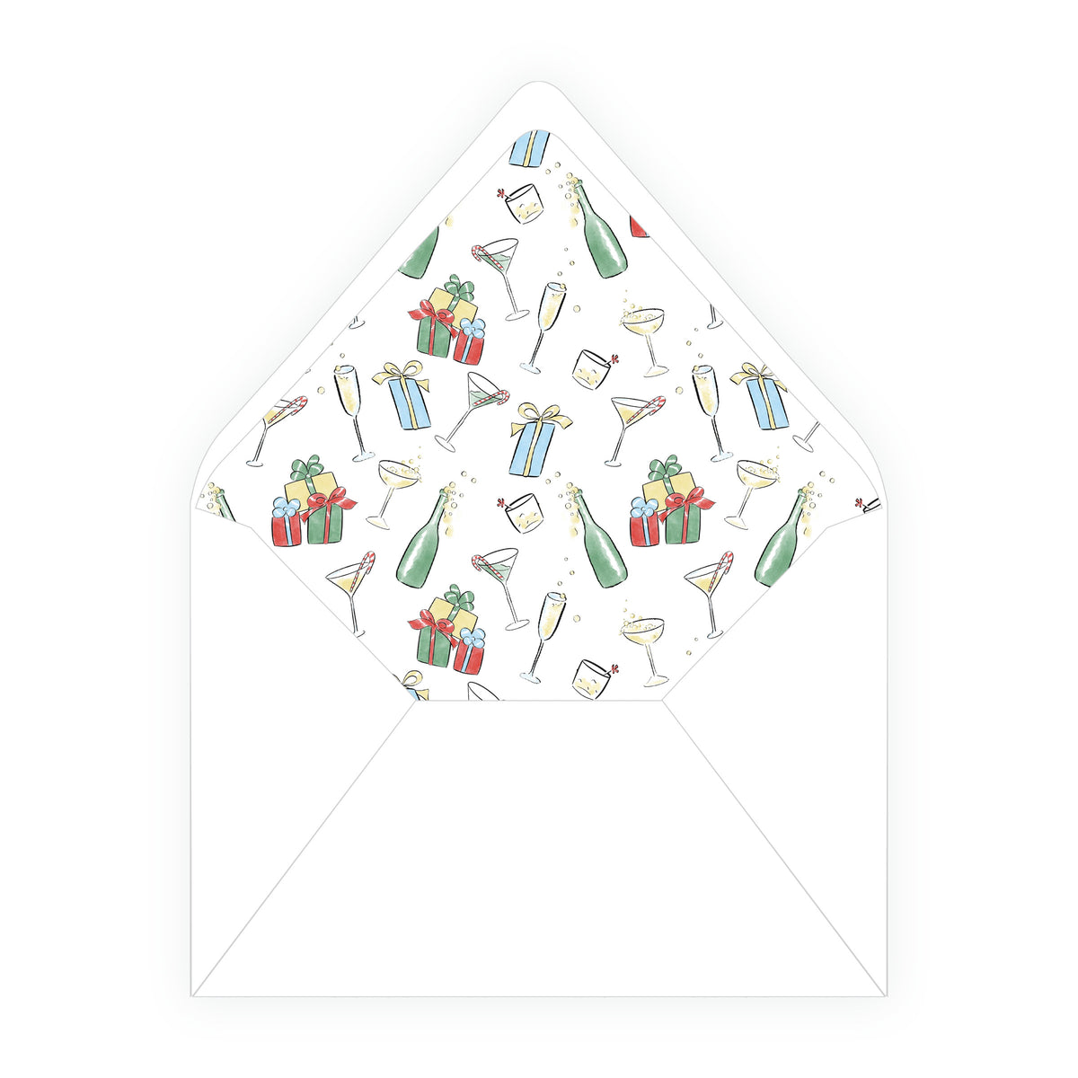 Reindeer Revelry Cocktails & Christmas Cheer Holiday Party Invitation
