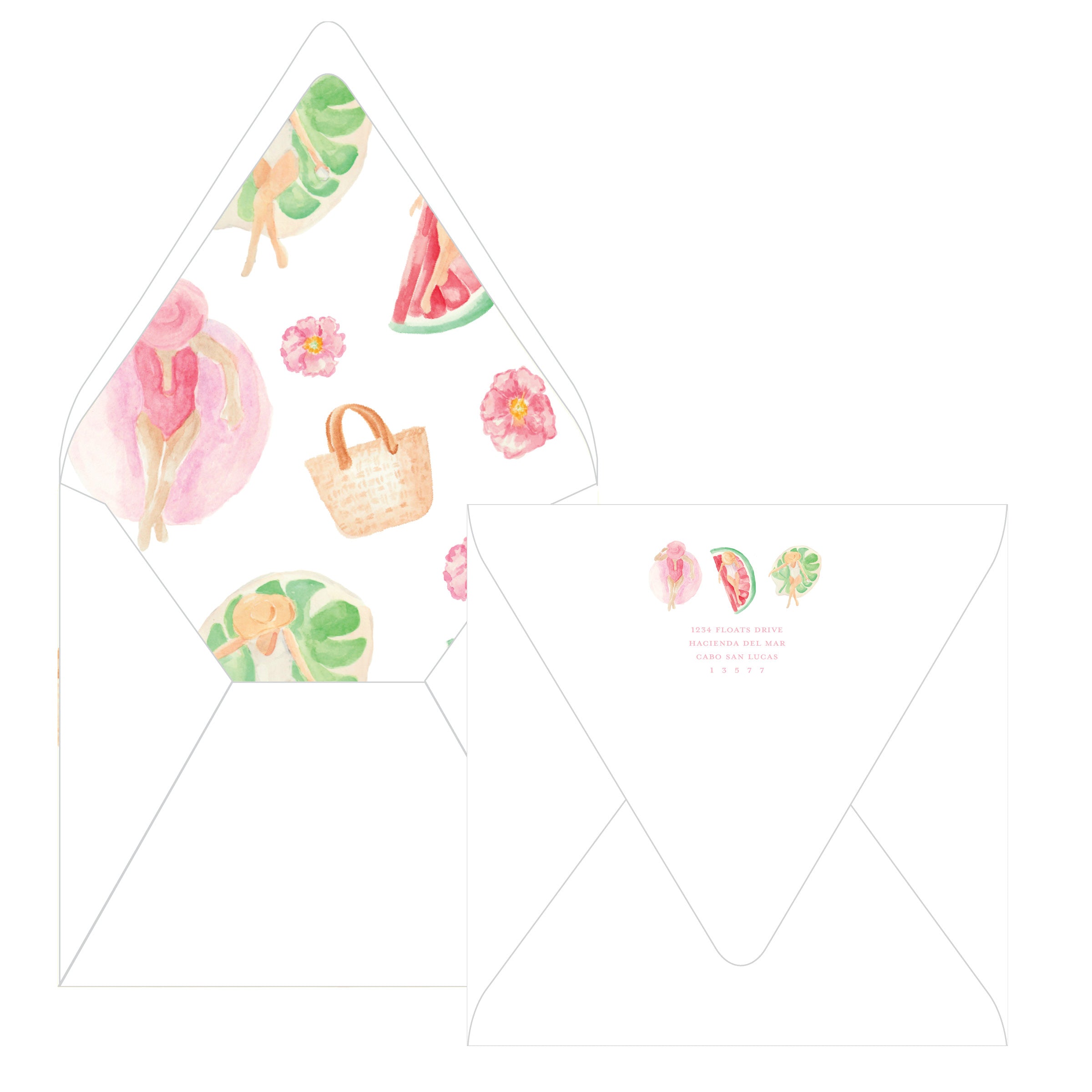 Floats & Fete Bachelorette Square Card