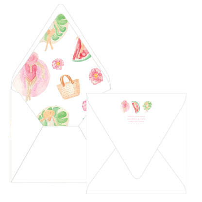 Floats & Fete Bachelorette Square Card