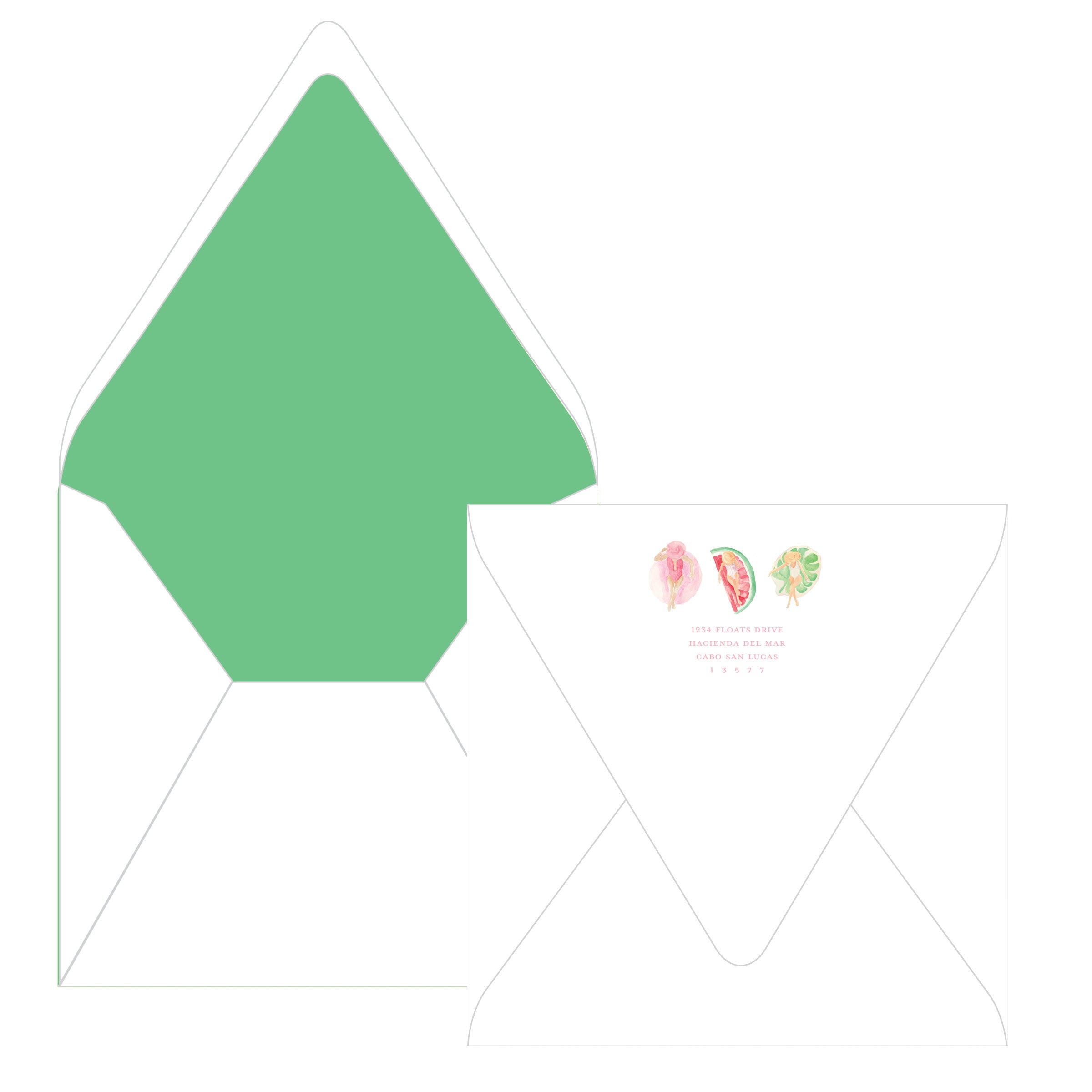 Floats & Fete Bachelorette Square Card