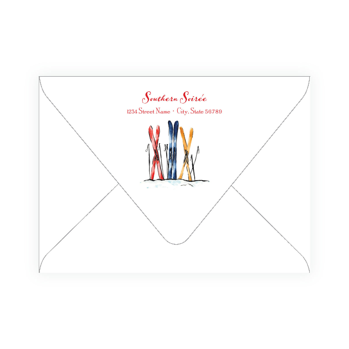 Alpine Holiday – Gondola Cheer Personalized Holiday Photo Card