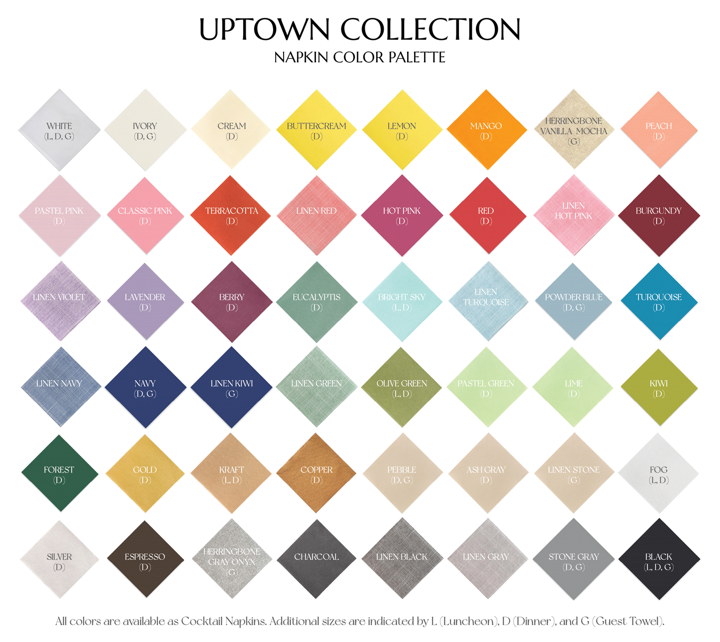 The Uptown Collection Cocktail Napkin (Ar-En Test)