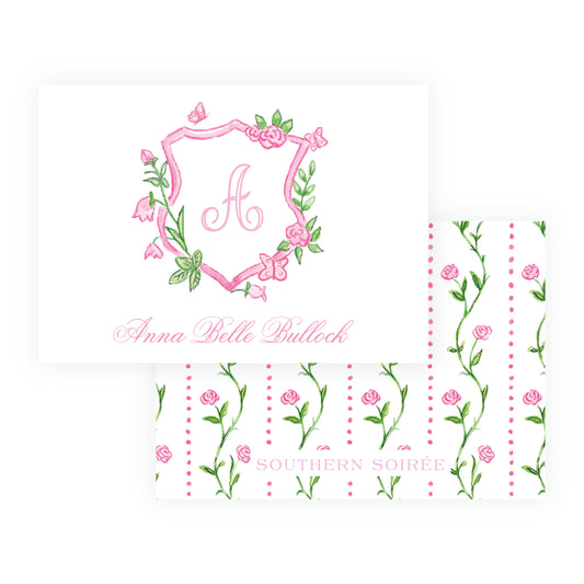 Tiny Petals Crest Enclosure Card