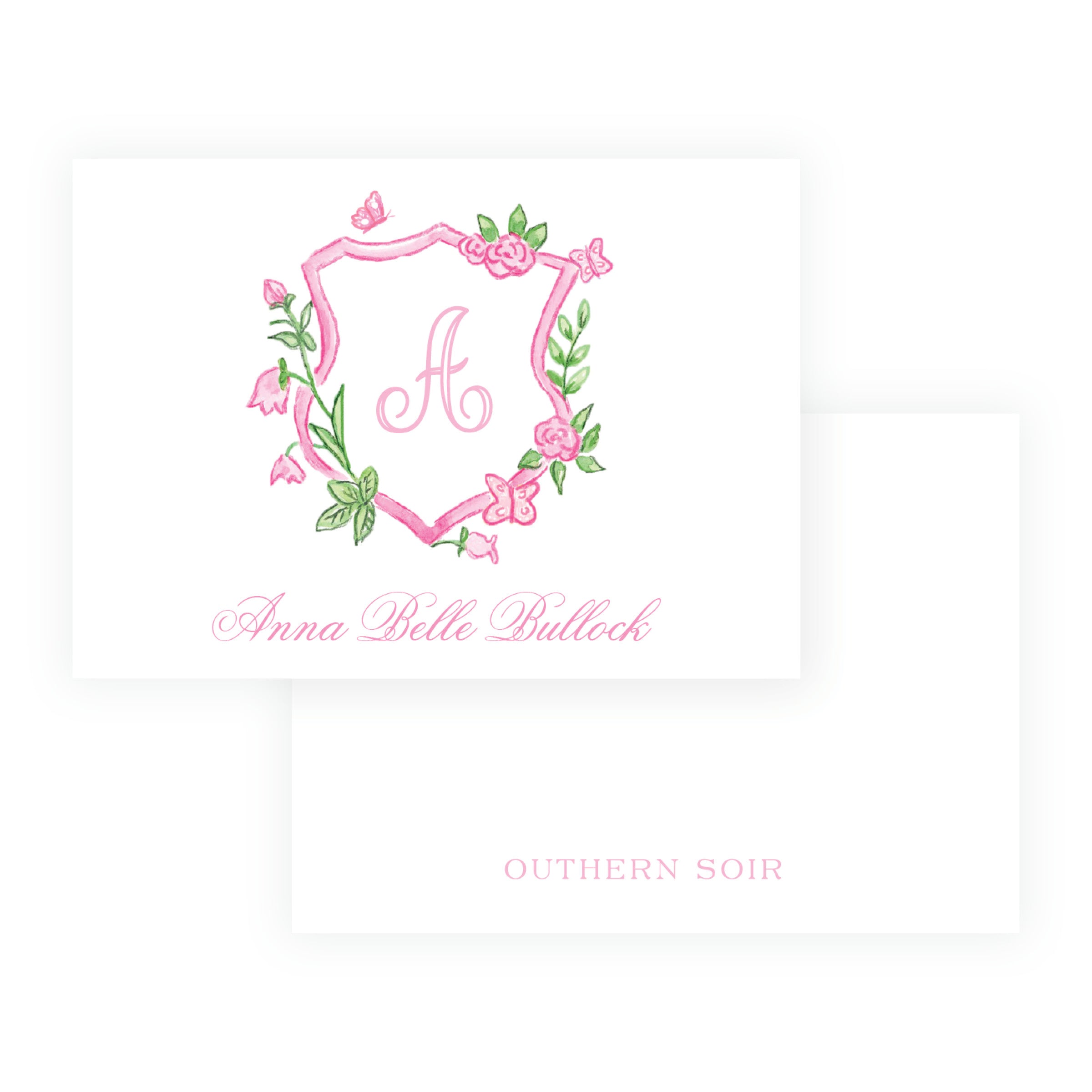 Tiny Petals Crest Enclosure Cards
