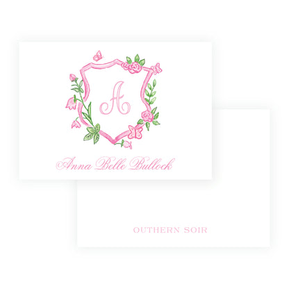 Tiny Petals Crest Enclosure Cards
