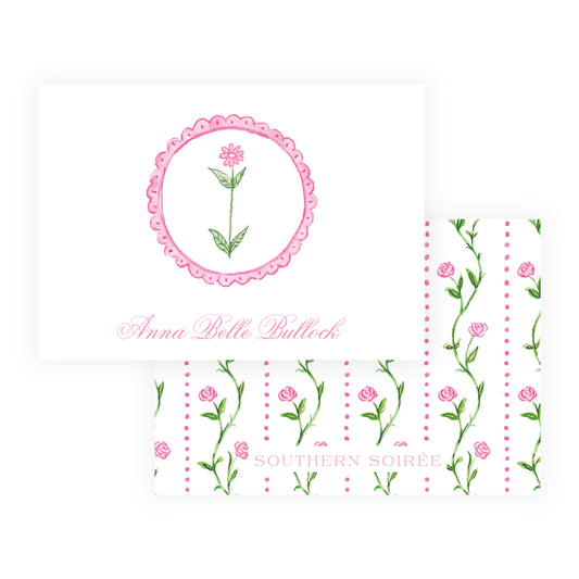 Tiny Petals Flower Medallion Enclosure Card
