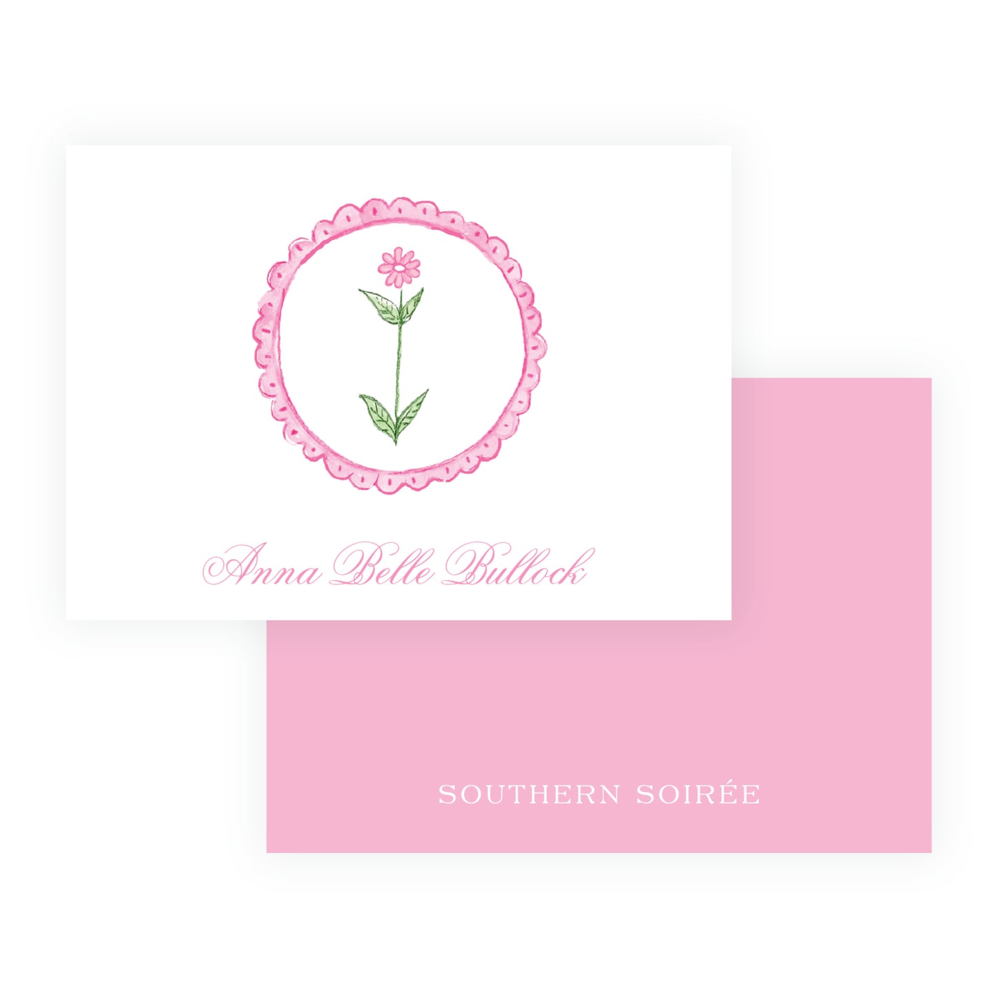 Tiny Petals Flower Medallion Enclosure Card