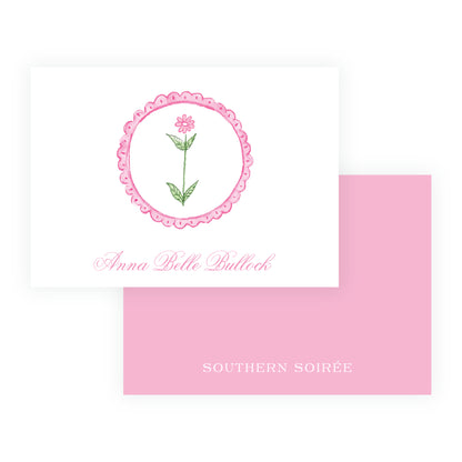 Tiny Petals Flower Medallion Enclosure Card