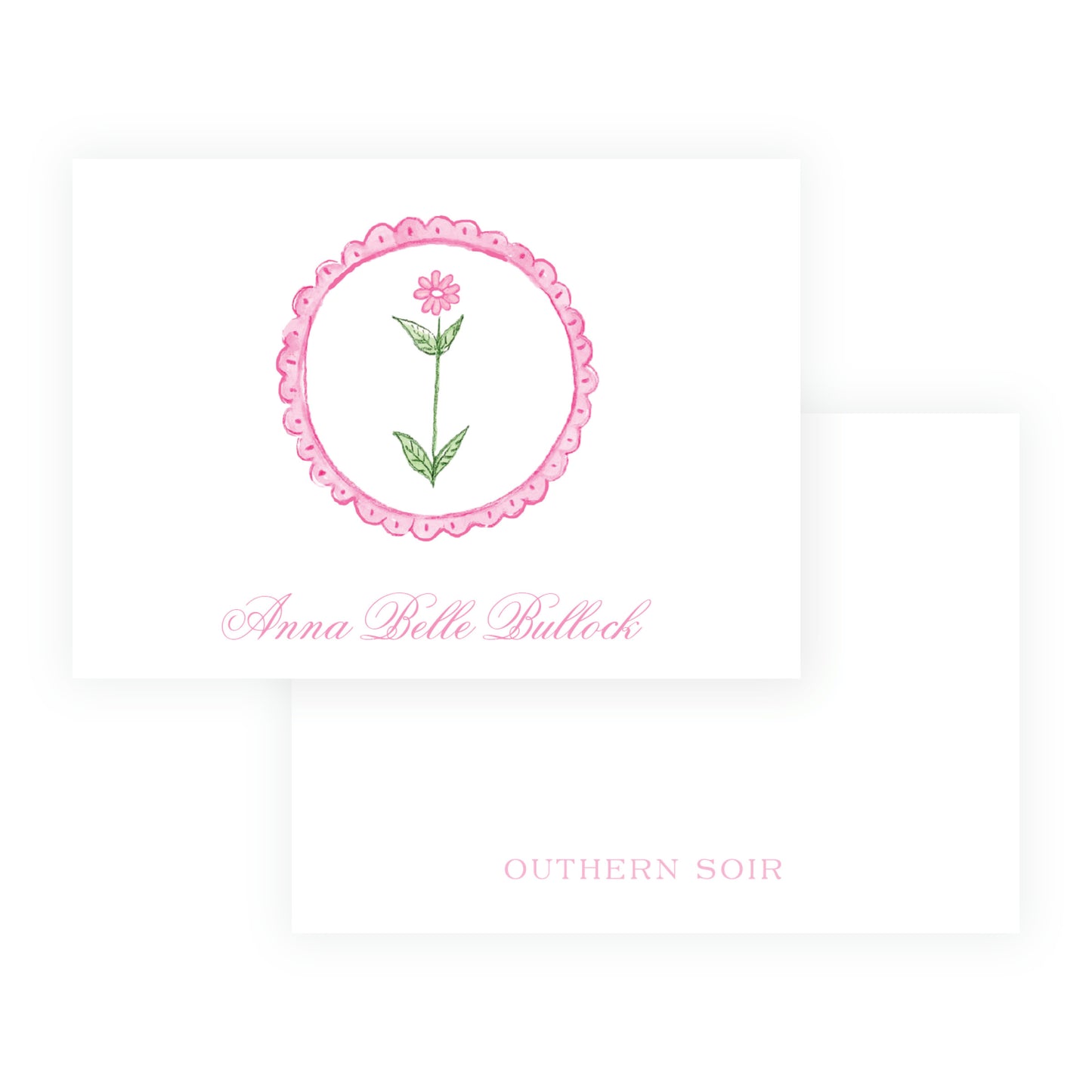 Tiny Petals Flower Medallion Enclosure Card