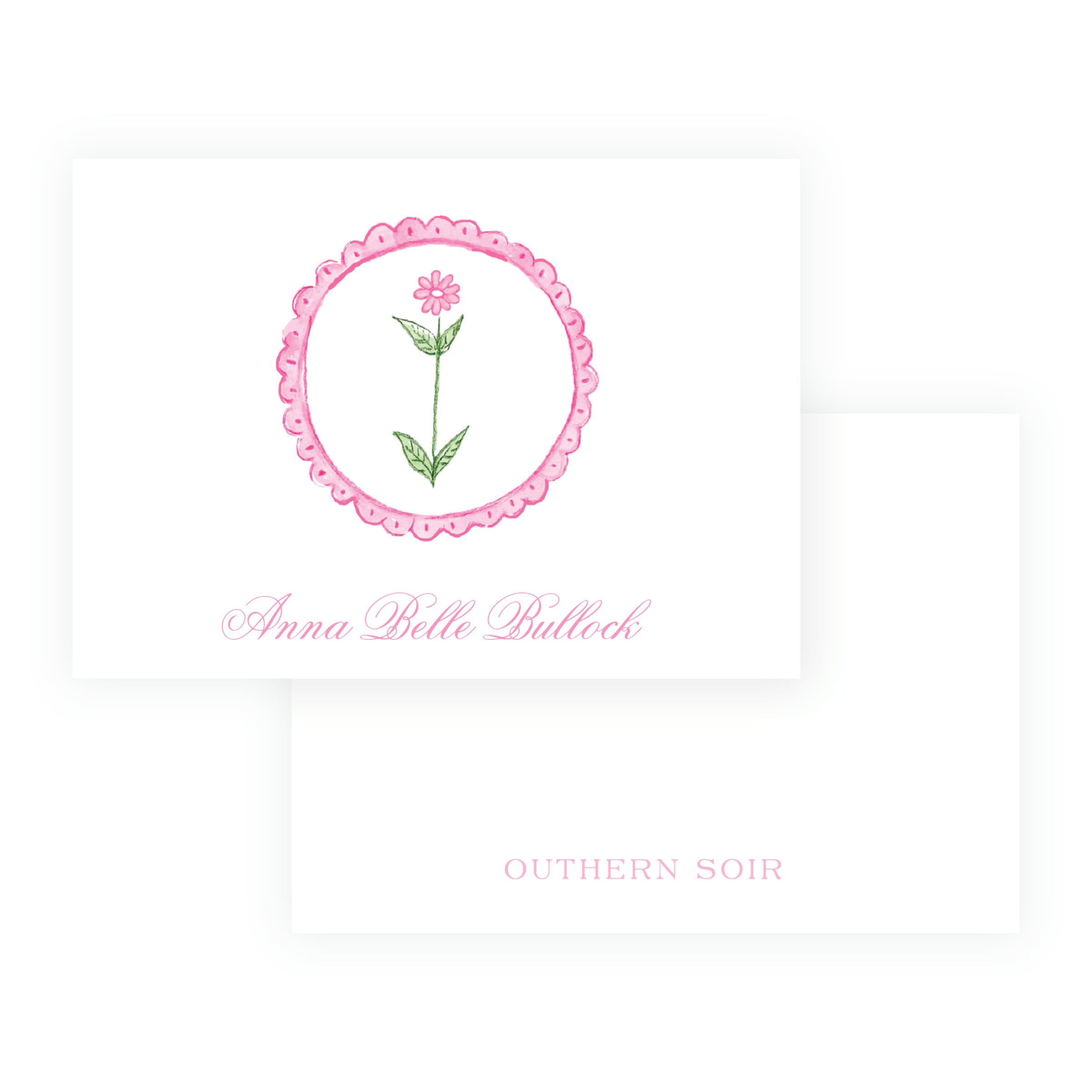 Tiny Petals Flower Medallion Enclosure Cards