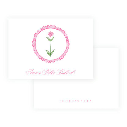 Tiny Petals Flower Medallion Enclosure Card