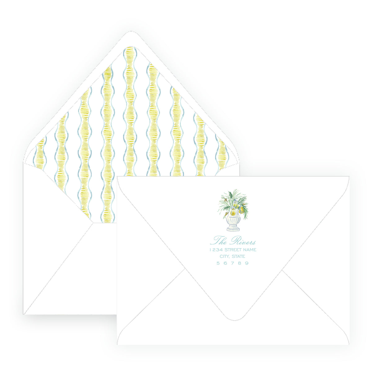 Evergreen & Pear – Full Frame Personalized Christmas Photo Card