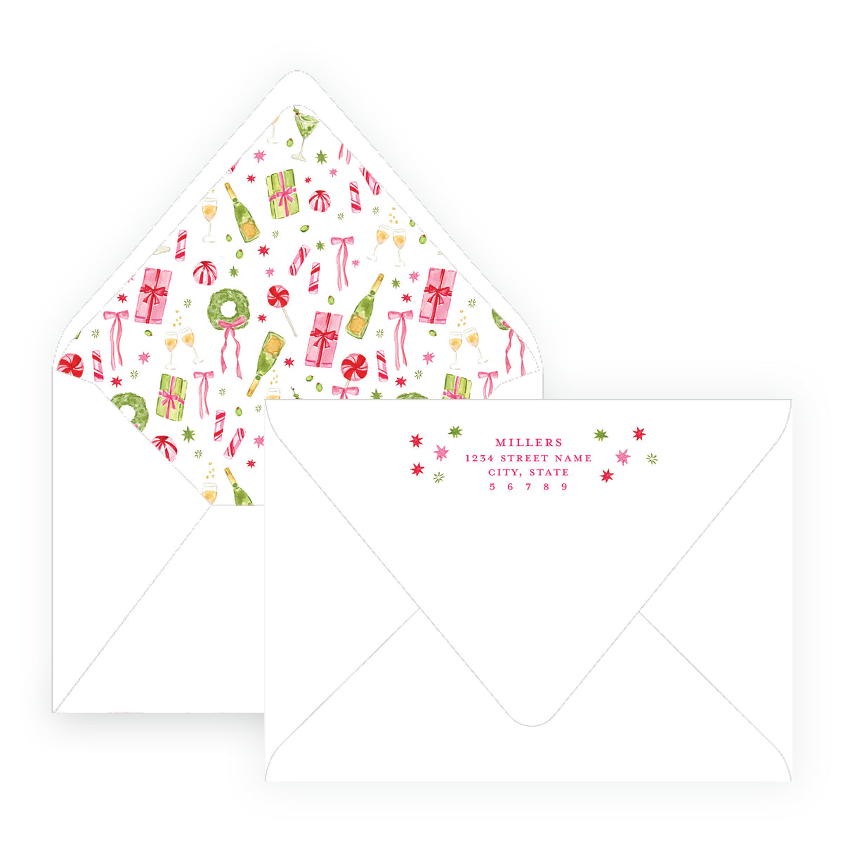 Martinis & Mistletoe Christmas Cocktail Party Invitation
