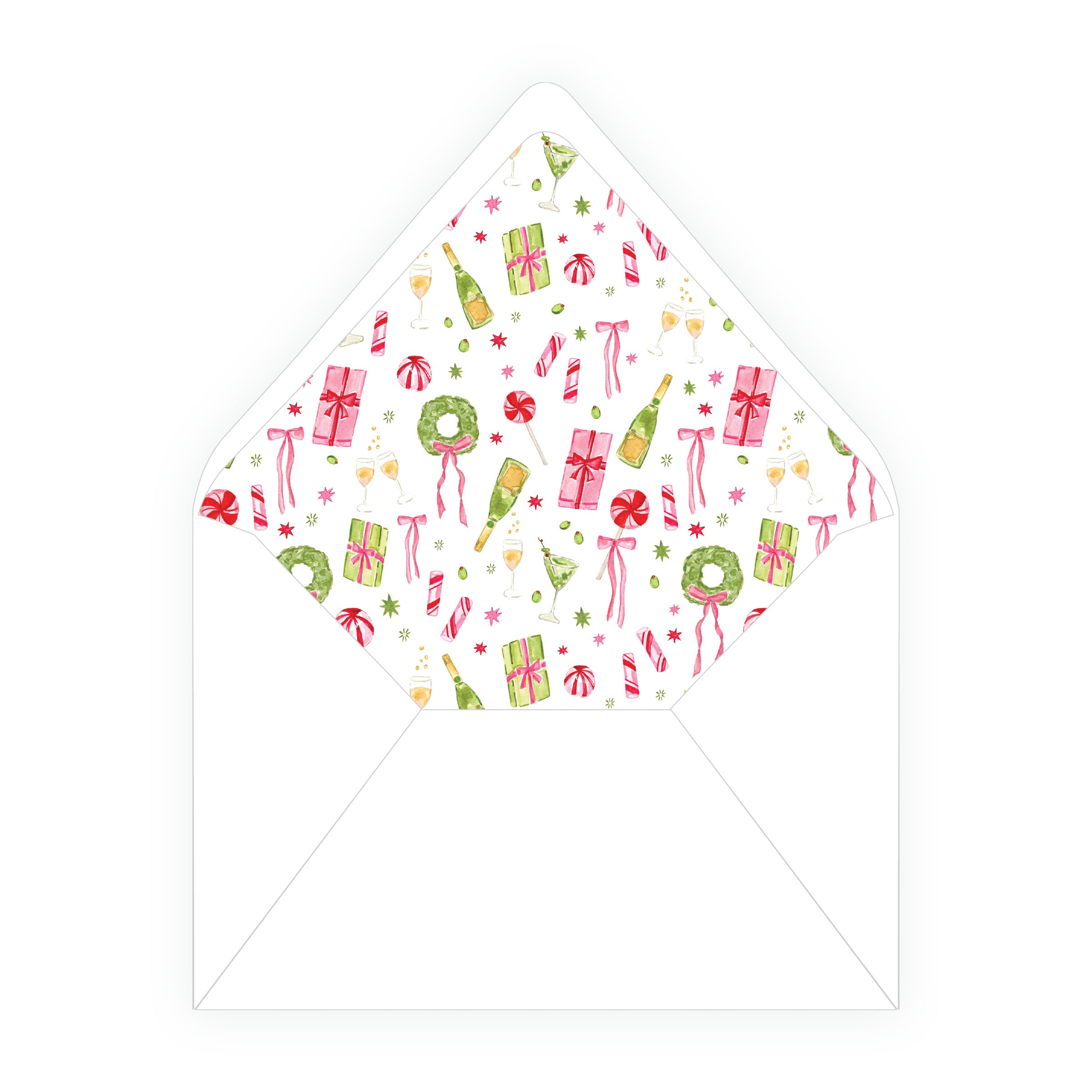 Martinis & Mistletoe Christmas Cocktail Party Invitation