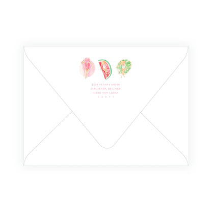 Floats & Féte Birthday Landscape Invitation