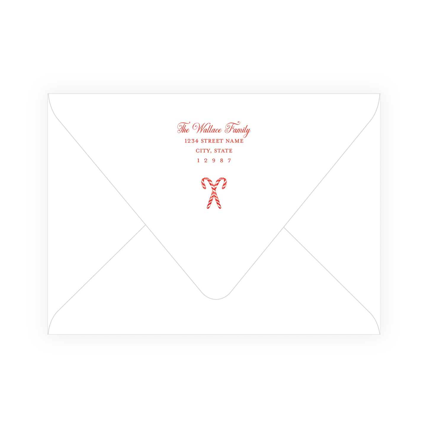 Candy Cane Wreath Landscape