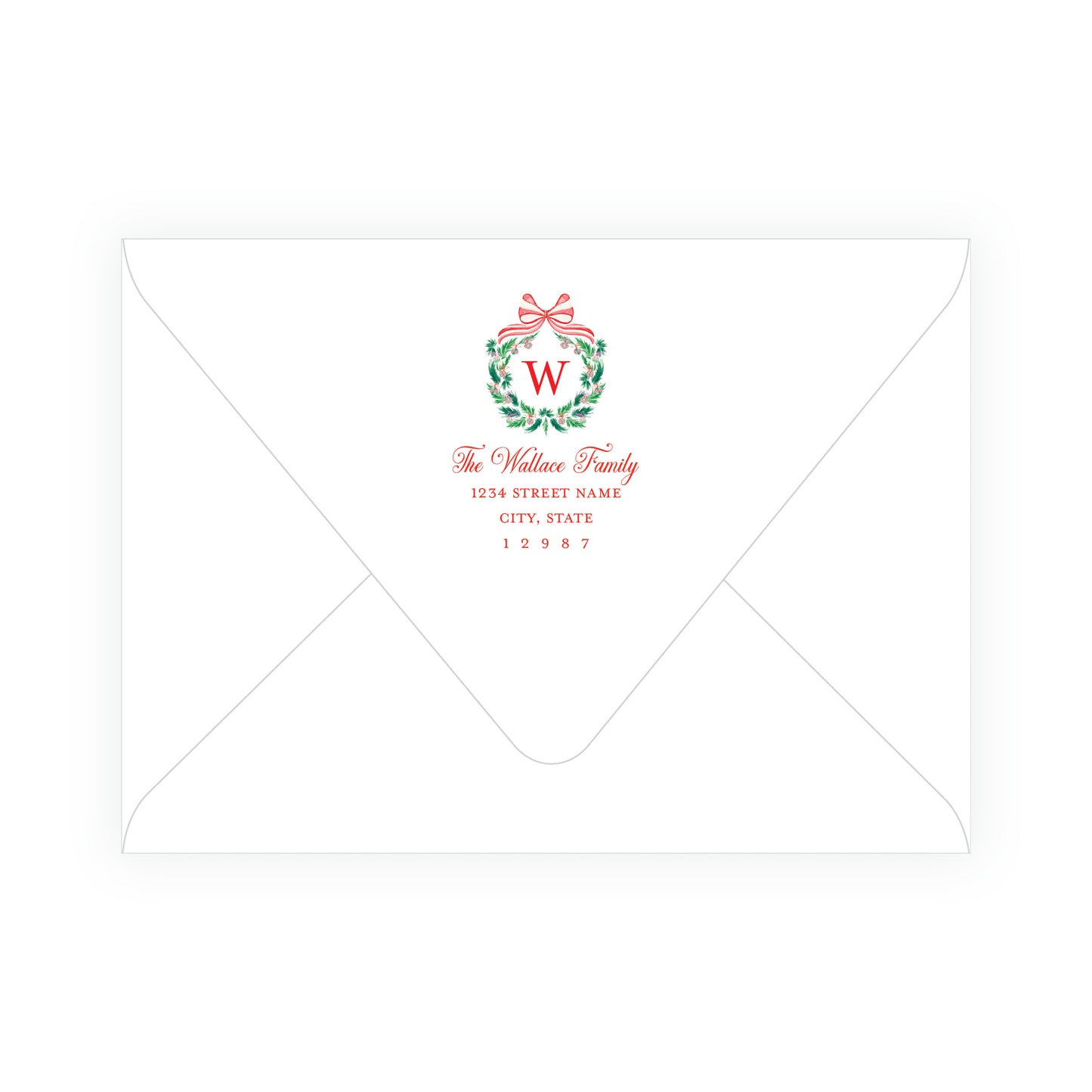 Candy Cane Wreath Landscape