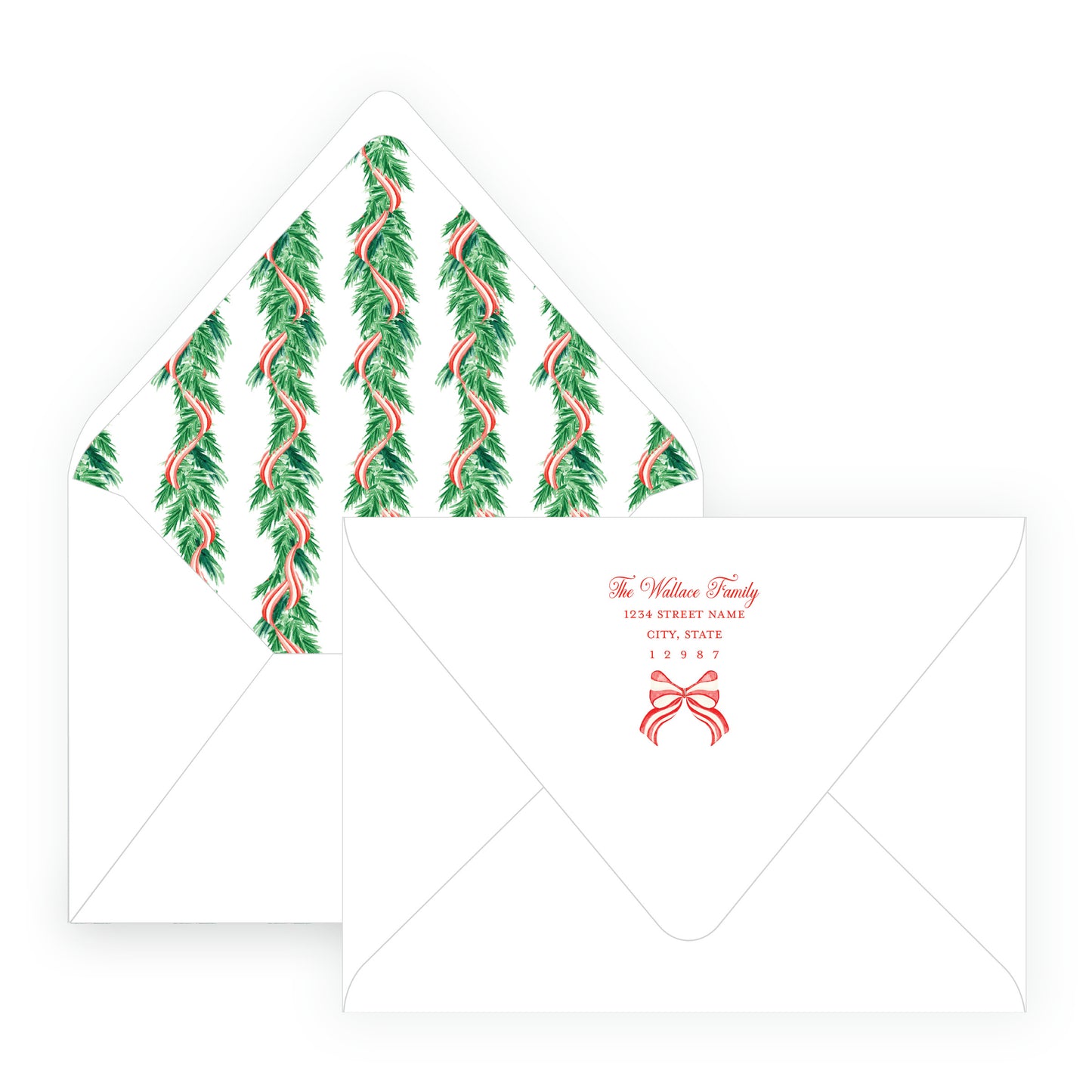 Candy Cane Wreath Landscape