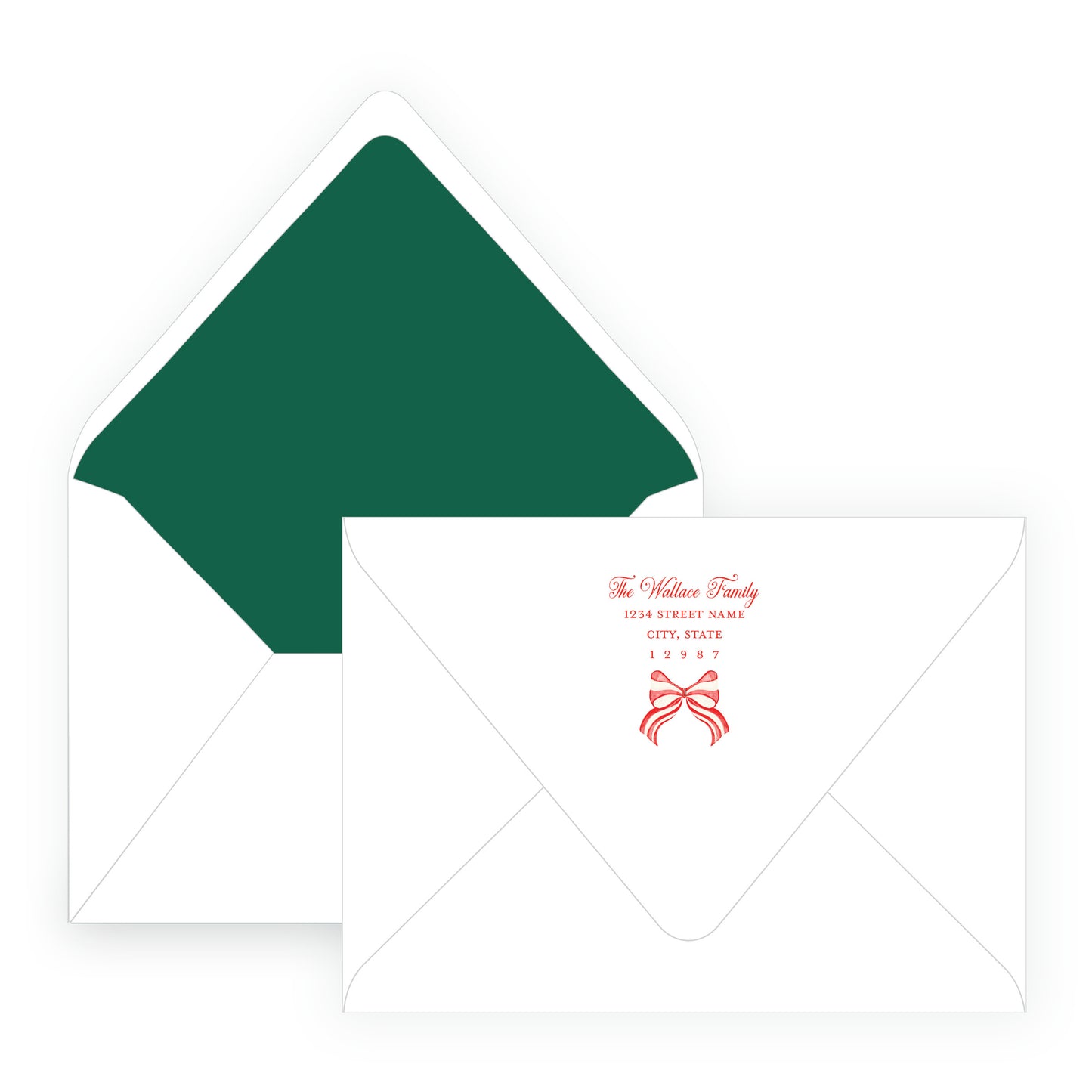 Candy Cane Wreath Landscape