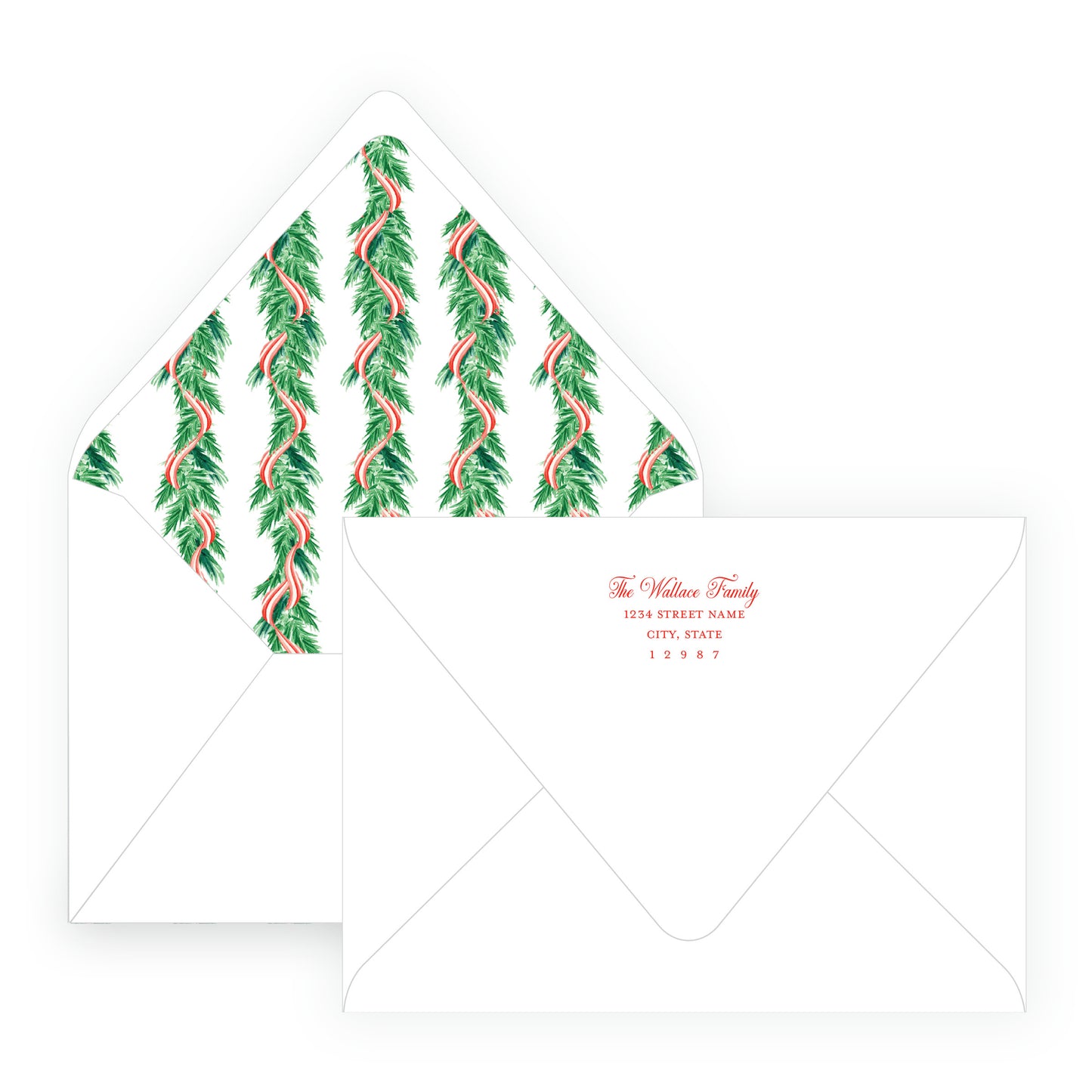 Candy Cane Wreath Landscape