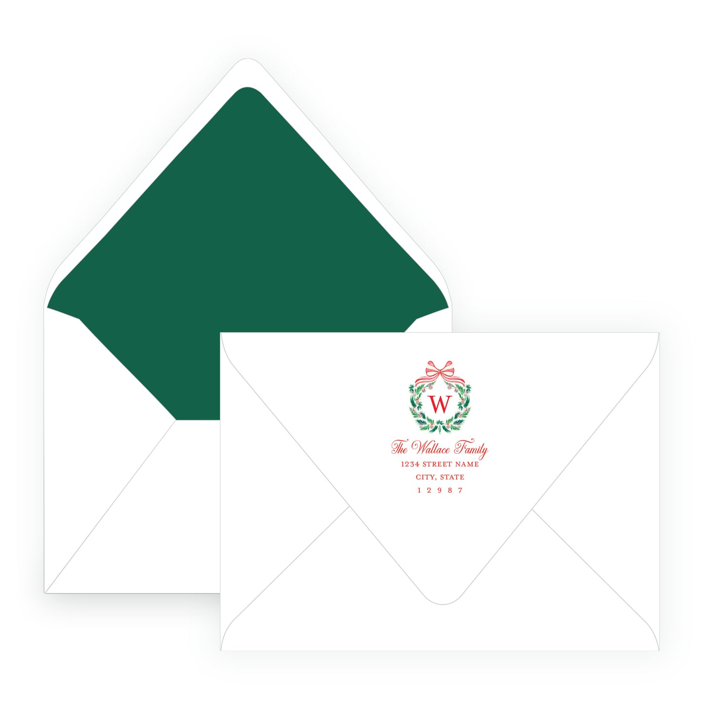 Candy Cane Wreath Landscape