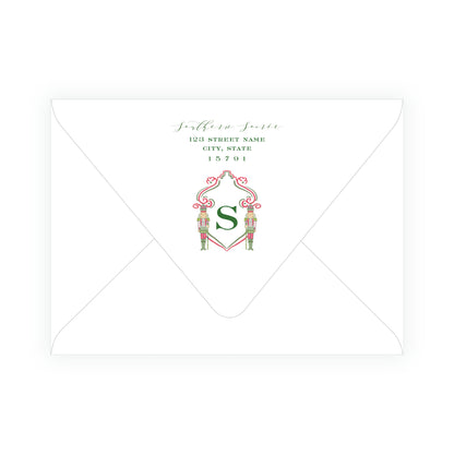 Southern Nutcracker Crest Red with Monogram Landscape