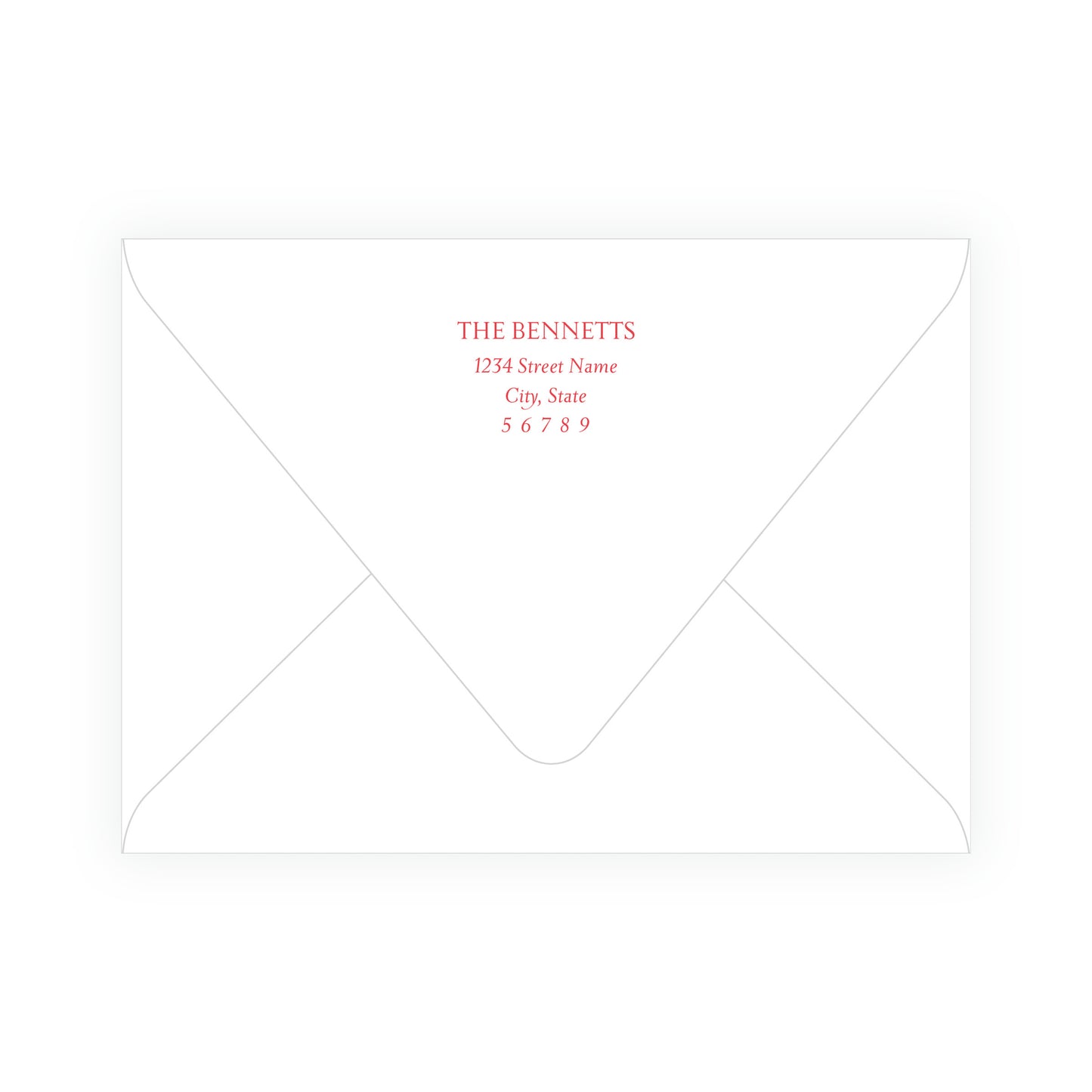 Very Merry Red Marble Landscape