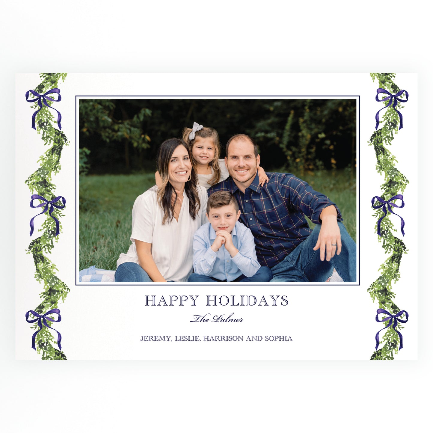 The Evergreen Trim Navy Landscape