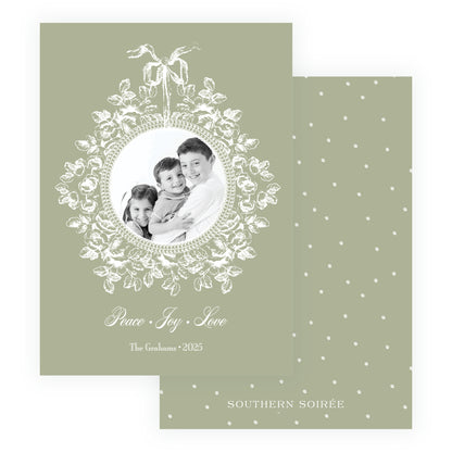 Heirloom Vintage Floral Large Crest (Customize Your Color)